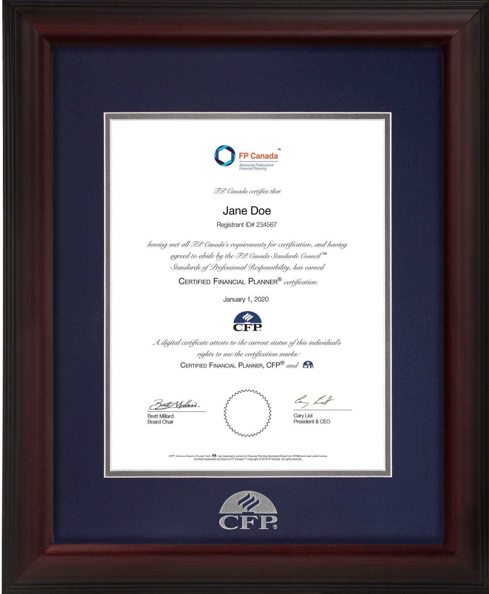 FP Canada Diploma Frames Online Store